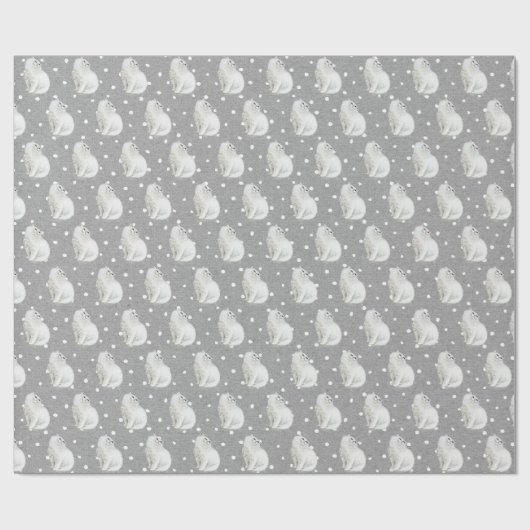 Papier Cadeau Chat persan à points (Plat)