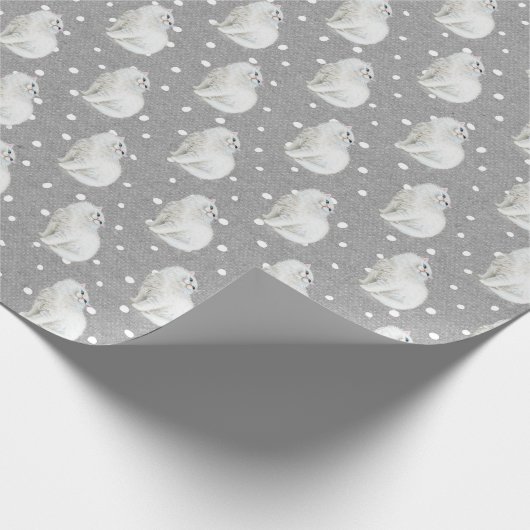 Papier Cadeau Chat persan à points (Coin)