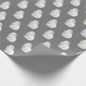 Papier Cadeau Chat Perse Sur Grey (Coin)