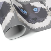 Papier Cadeau Chat Ragdoll Chaton Ragdoll (Coin rond)