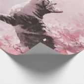 Papier Cadeau Chat Sakura et Papillons (7) (Coin)