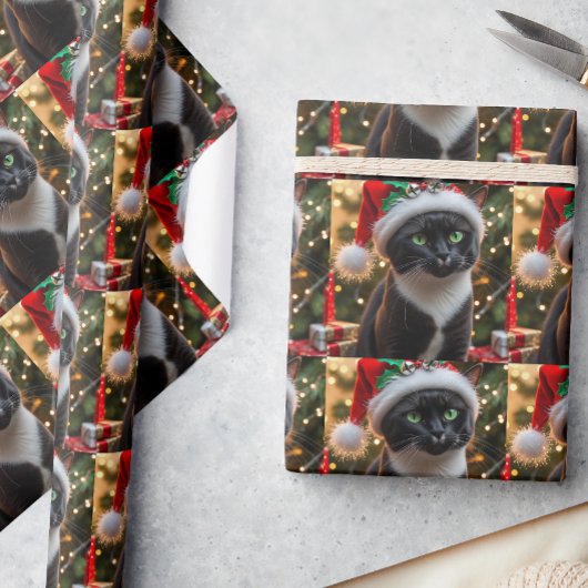 Papier Cadeau Chat smoking