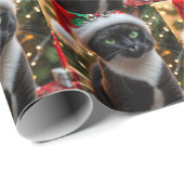 Papier Cadeau Chat smoking (Coin rond)