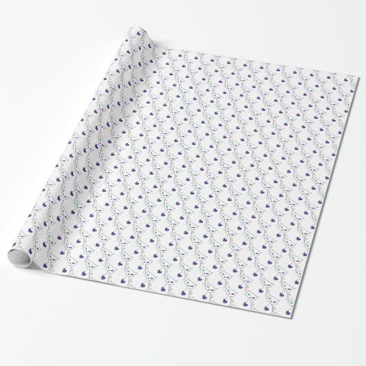 Papier Cadeau chat solitaire (Déroulé)