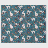 Papier Cadeau chat sphynx drôle motif enfants (Plat)