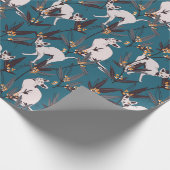 Papier Cadeau chat sphynx drôle motif enfants (Coin)