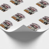 Papier Cadeau Chat squelette Halloween Graphique de citrouille v (Coin)
