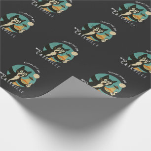 Papier Cadeau Chat UFO Alien Paranormal selfie drôle