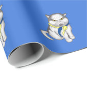 Papier Cadeau chat ukrainien (Coin rond)