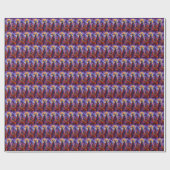 Papier Cadeau Chat Vampire Citrouilles Épouvantable Halloween Bl (Plat)