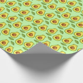 Papier Cadeau Chat vert Avocado (Coin)