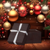 Papier Cadeau Châtaigne foncé Brown Faux Cuir