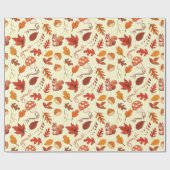 Papier Cadeau Châtaignes douillettes et papier Feuille à envelop (Plat)