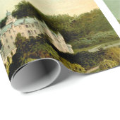 Papier Cadeau Château Balmoral 1897 restauré haute résolution (Coin rond)