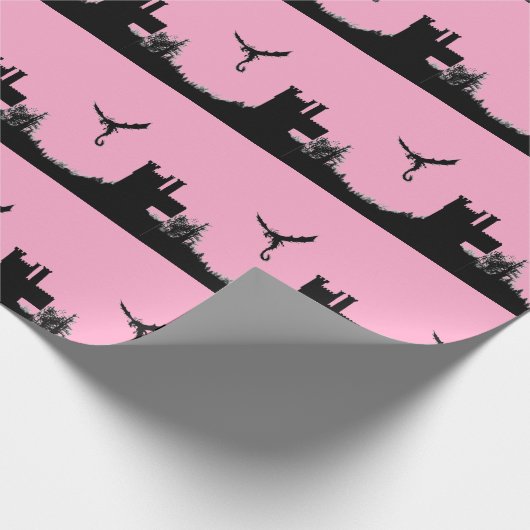 Papier Cadeau Château de dragon (Coin)