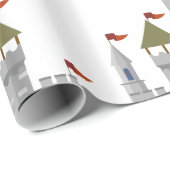 Papier Cadeau Château de Knight (Coin rond)