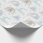 Papier Cadeau Château Et Nuages De Diamant Du Cute Pastel (Coin)