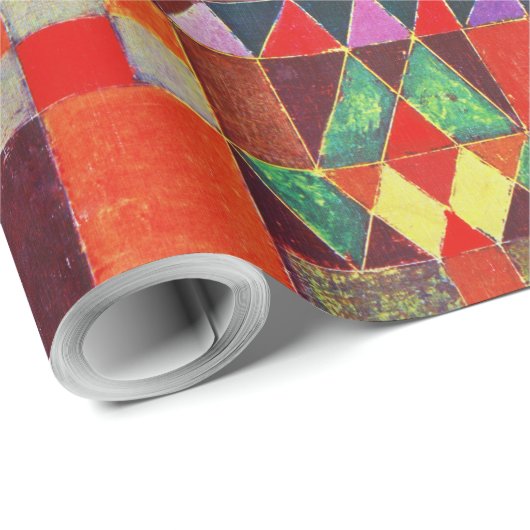 Papier Cadeau Château et Soleil, Paul Klee (Coin rond)