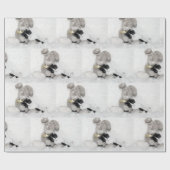 Papier Cadeau Chaton et lapin (Plat)