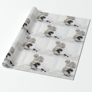Papier Cadeau Chaton et lapin