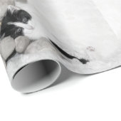 Papier Cadeau Chaton et lapin (Coin rond)