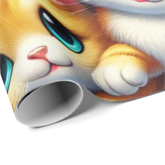 Papier Cadeau Chatons (Coin rond)
