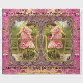 Papier Cadeau Chatons et rubans victoriens (Plat)