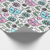 Papier Cadeau Chatons heureux (Coin)