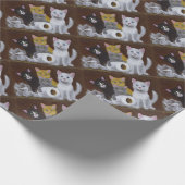 Papier Cadeau Chatons Joueurs (Coin)