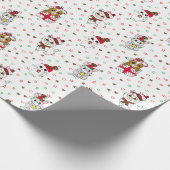 Papier Cadeau Chatons, lamas et souris Noël (Coin)