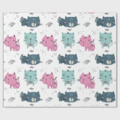 Papier Cadeau Chatons Mignons (Plat)
