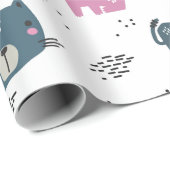 Papier Cadeau Chatons Mignons (Coin rond)