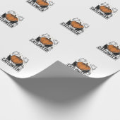 Papier Cadeau Chatoween Chat Noir Fantôme Halloween Conception V (Coin)