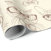 Papier Cadeau Chats (Coin rond)