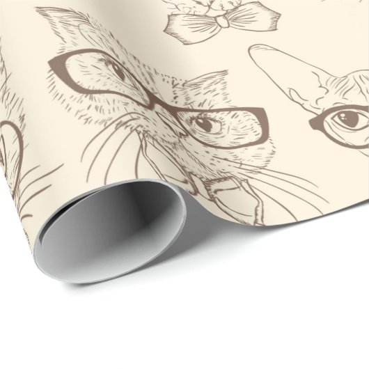Papier Cadeau Chats (Coin rond)
