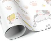 Papier Cadeau Chats (Coin rond)