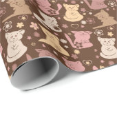 Papier Cadeau Chats (Coin rond)