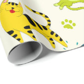 Papier Cadeau Chats (Coin rond)
