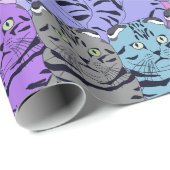 Papier Cadeau Chats (Coin rond)