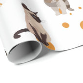 Papier Cadeau Chats (Coin rond)
