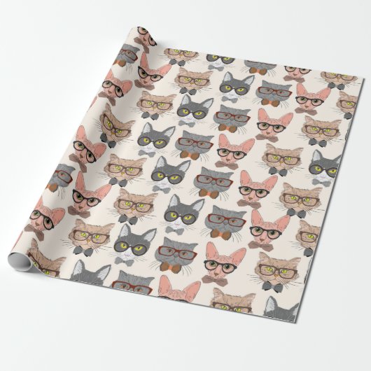 Papier Cadeau Chats (Déroulé)