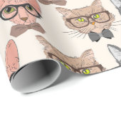 Papier Cadeau Chats (Coin rond)