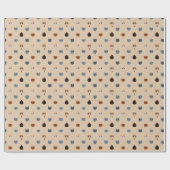 Papier Cadeau Chats à mâchoires supérieures (Double Pearl Lusta) (Plat)