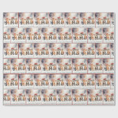 Papier Cadeau Chats Aquarelle Avec Casquettes D'Hiver (Plat)