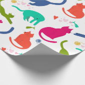 Papier Cadeau Chats colorés (Coin)