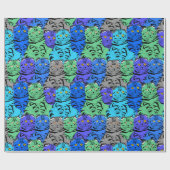 Papier Cadeau Chats colorés (Plat)