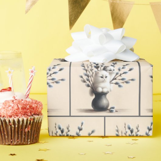 Papier Cadeau Chats Dans Les Chaton (Fête d'anniversaire)