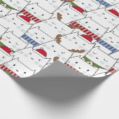 Papier Cadeau Chats de Noël (Coin)