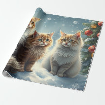 Chats de Noël mignons
