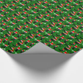 Papier Cadeau chats de Noël père Noël (Coin)